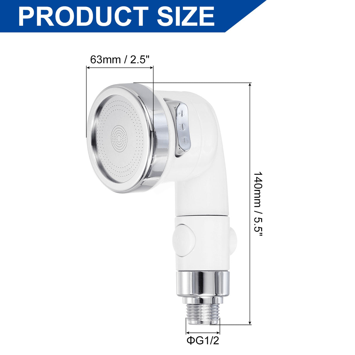 Salon Sink Faucet Sprayer Head for Shampoo Bowl - White
