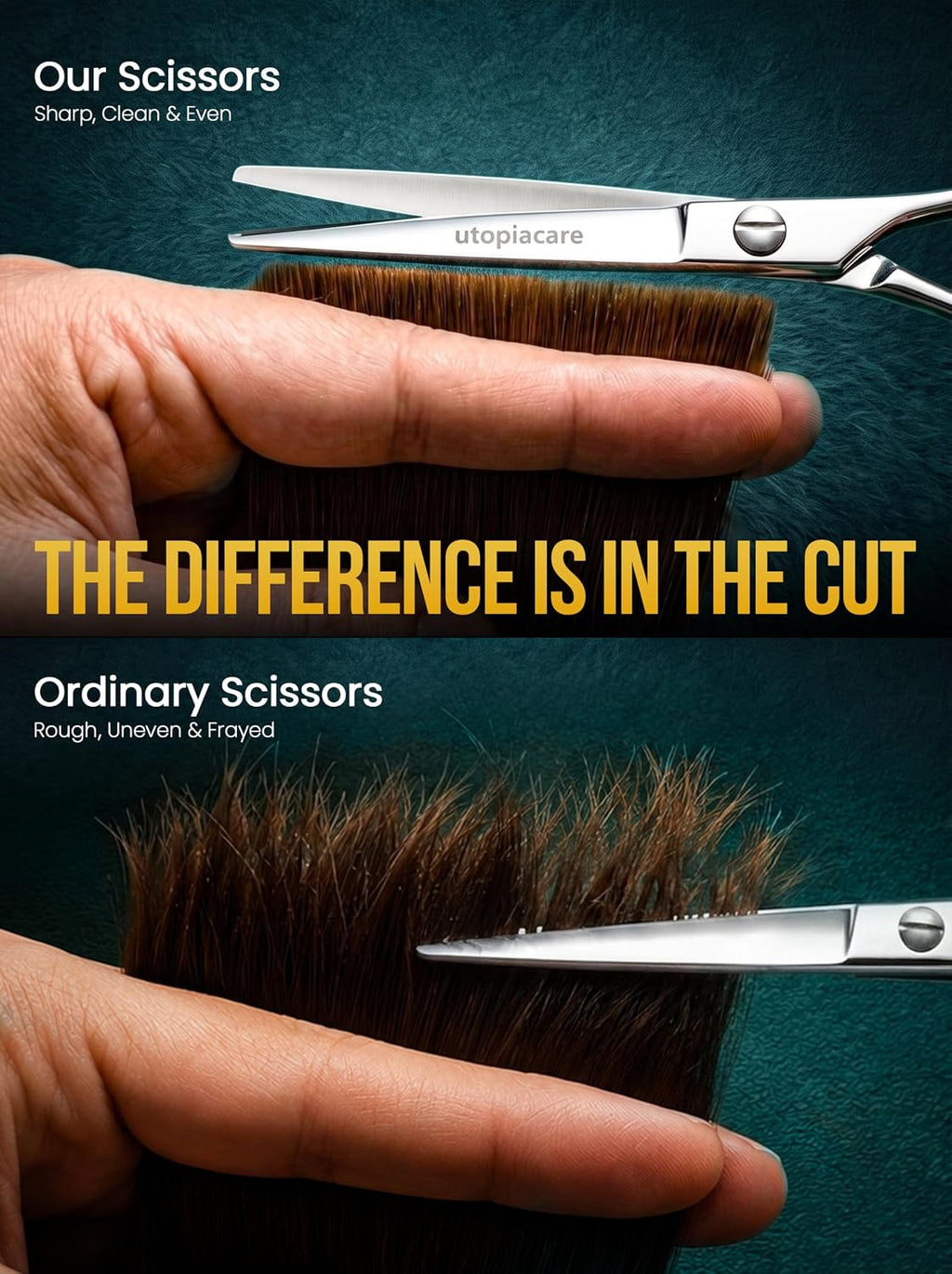6.5-Inch Stainless Steel Hair Cutting Scissors for Barbers & Stylists
