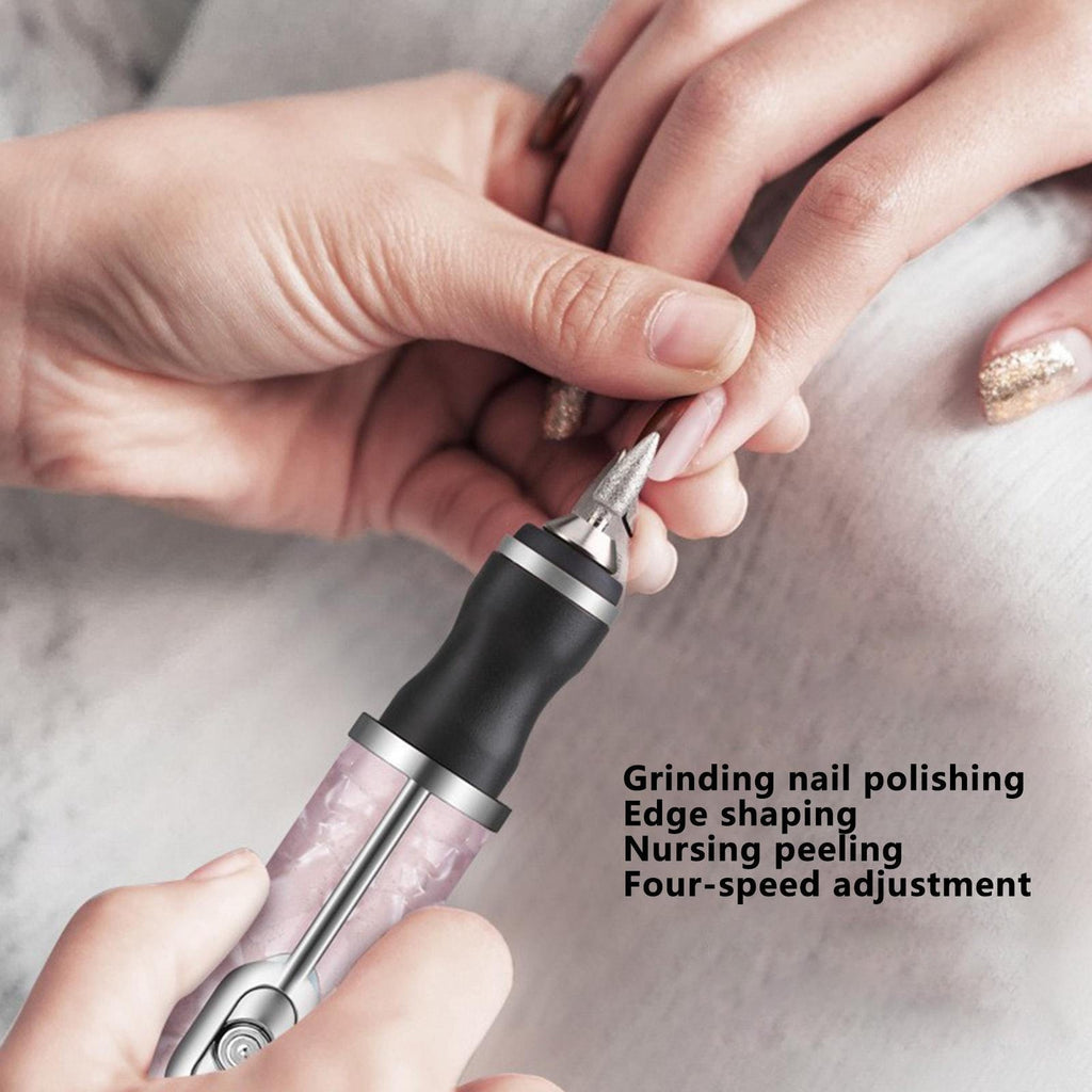 Cordless Nail Grinder for Thick Toenails, 4 Speeds, Rechargeable, Pink