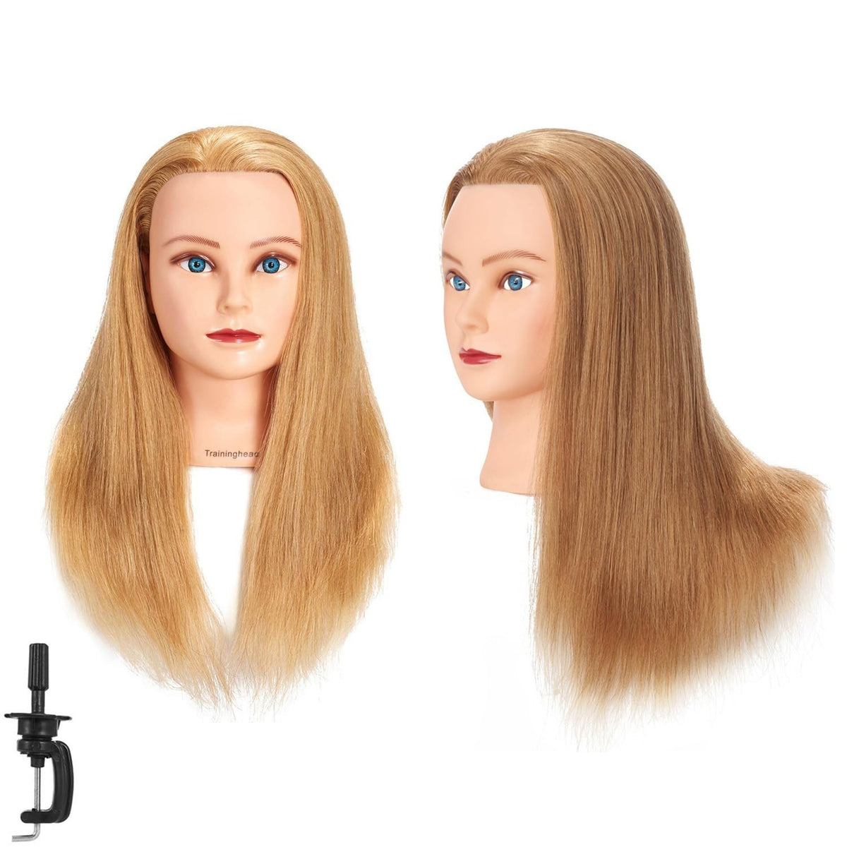 20-22 Inch Blonde Mannequin Head for Hair Styling & Braiding Practice