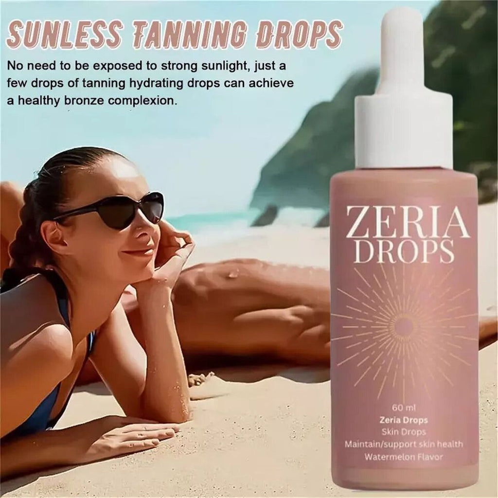 Sunless Tanning Drops for Natural Sun-Kissed Glow - Boost Melanin & Hydrate Skin