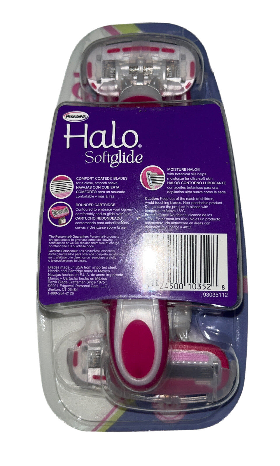 Women’s 5 Blade Razor System with Moisture Halo - Reusable Handle & Blades