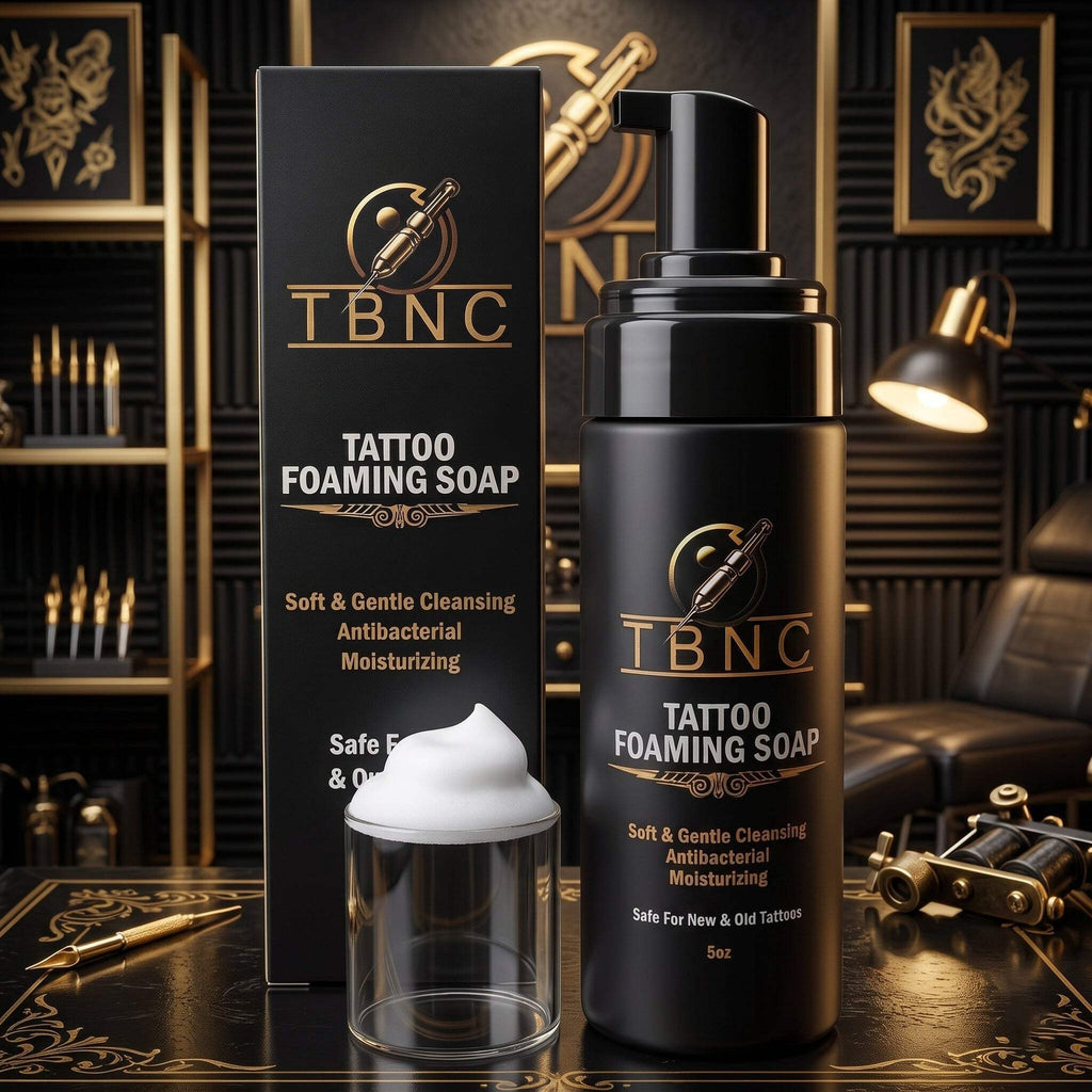 Tattoo Foaming Soap - Gentle, Antibacterial Tattoo Aftercare Cleanser