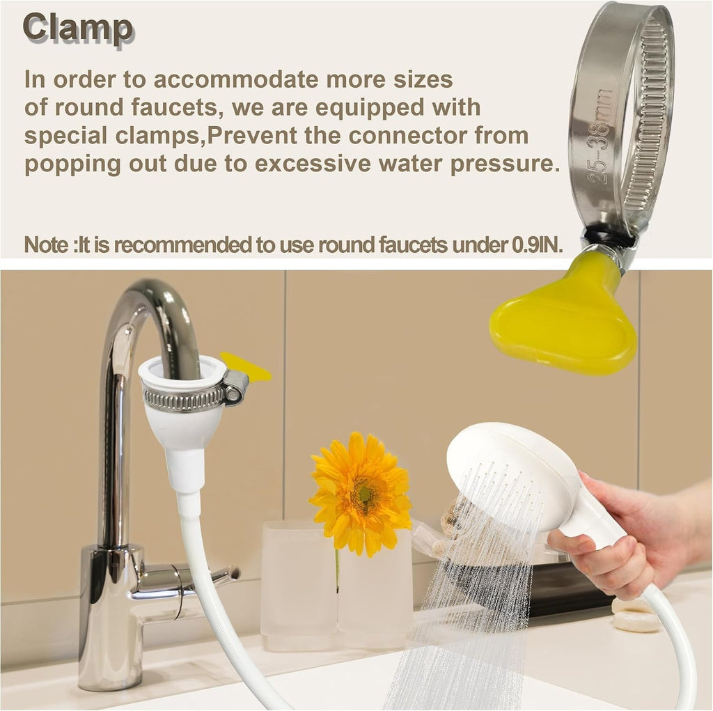 Flexible Shampoo Sink Hose for Pets & Vegetables | 16.4FT Portable Wash Tool