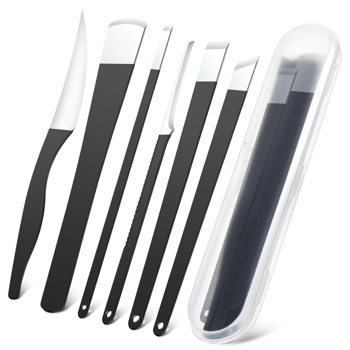 Pedicure Knife Set with Storage Box - Foot Callus and Ingrown Toenail Removal Kit
