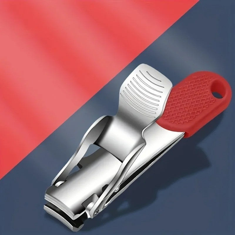 Stainless Steel Folding Nail Clipper Keychain Portable Manicure Grooming Tool