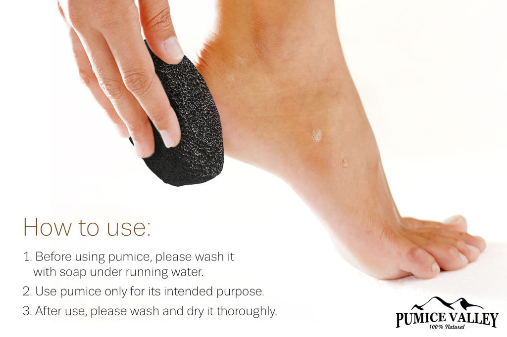 Pumice Stone for Feet and Callus Removal - Foot File and Skin Scrubber