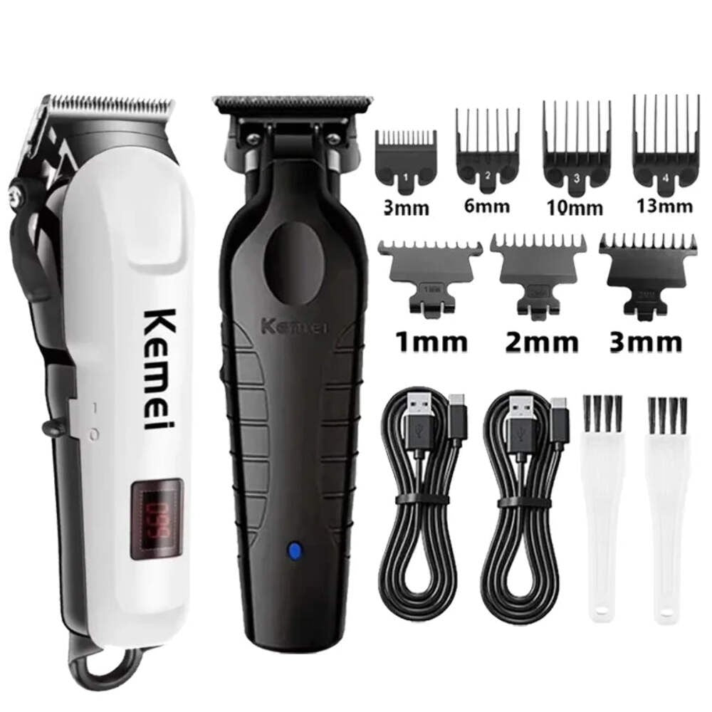 Cordless Hair Clipper & Beard Trimmer for Men - Professional Electric Grooming