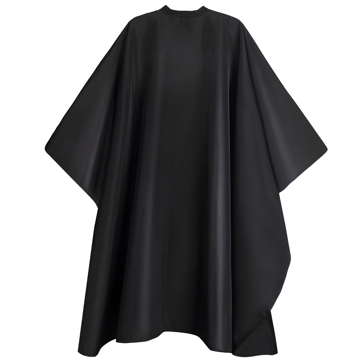 Waterproof Barber Cape for Men and Women - Large Adjustable Hair Cutting Cape Black