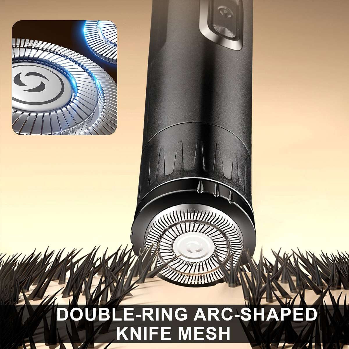 4-in-1 Men Electric Trimmer with USB Rechargeable & 4 Attachments