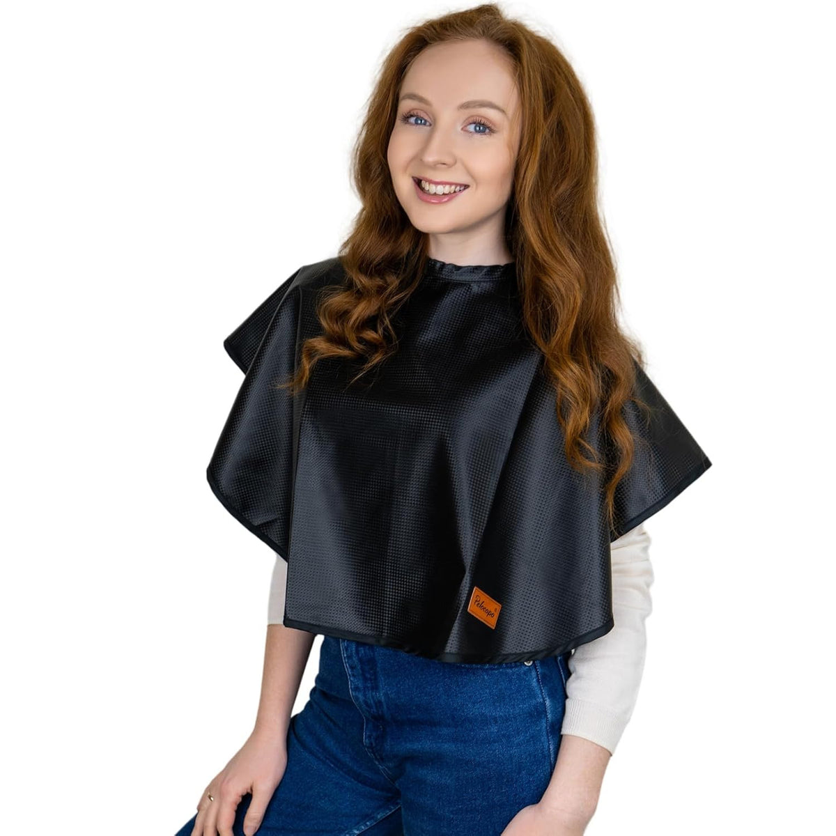 Waterproof Hair Dye Cape for Salon & Hairdressing, Adjustable Neck Cover