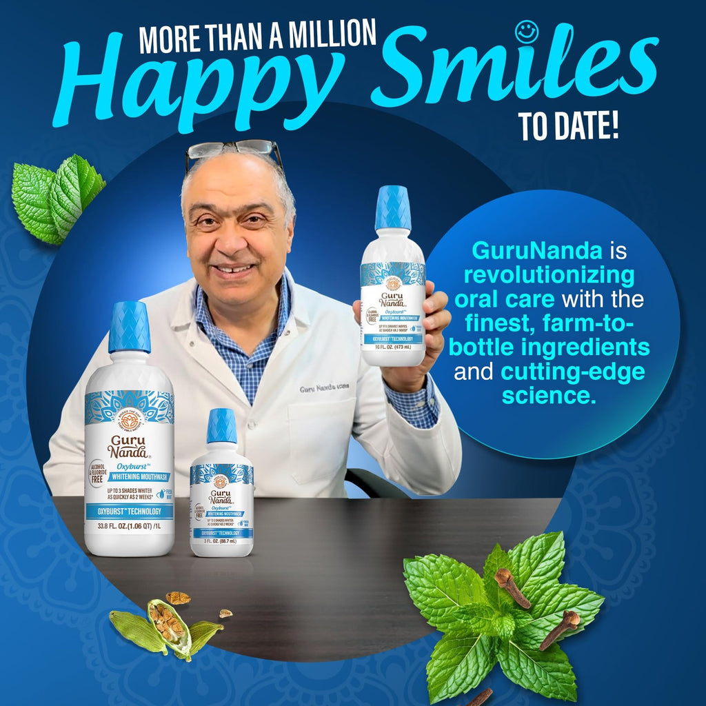 Whitening Mouthwash with Hydrogen Peroxide and Mint - 16 oz Oral Care