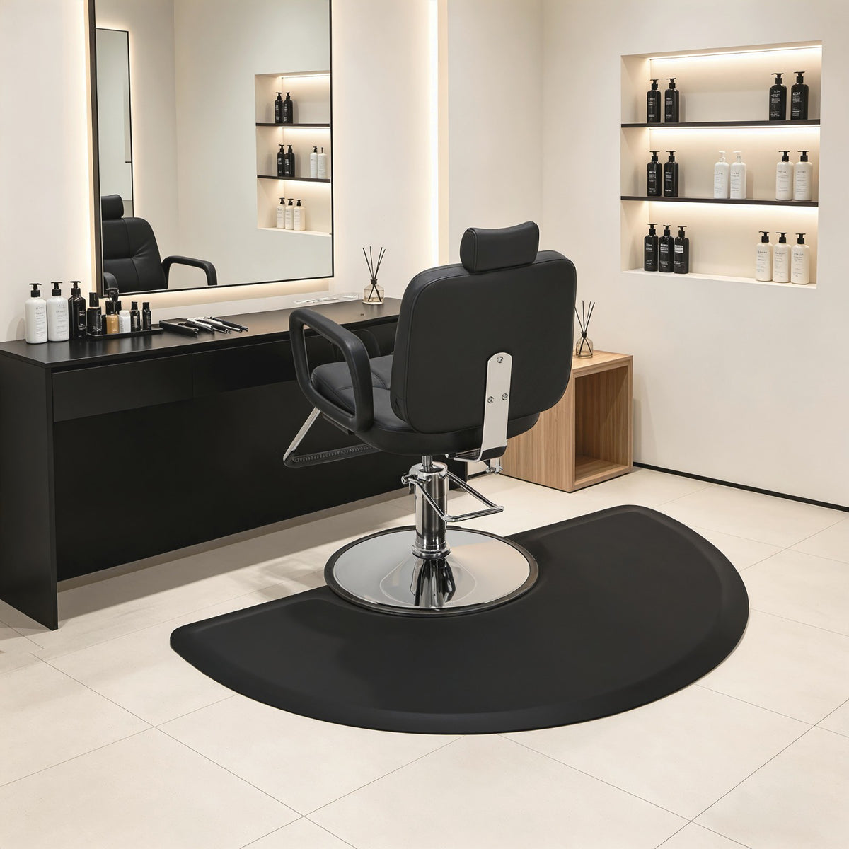 Salon Anti-Fatigue Floor Mat 3'x5' for Barber Chairs & Workstations