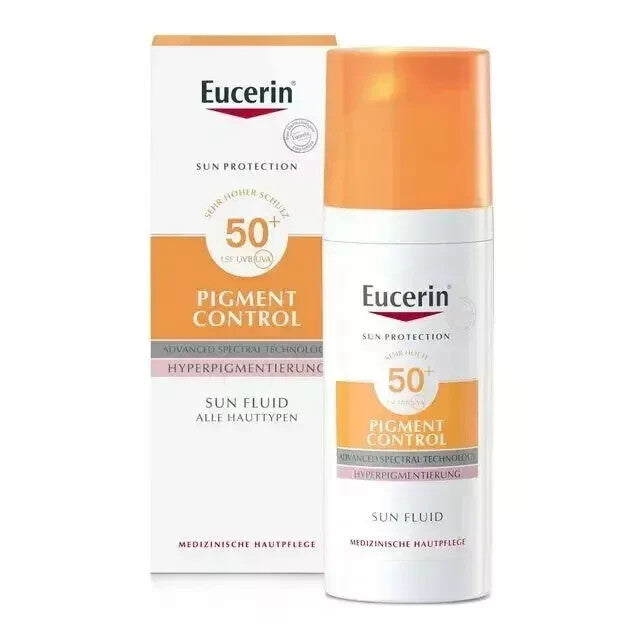 Eucerin Sun Fluid Pigment Control SPF50+ 50ml - High UV Protection & Brightening