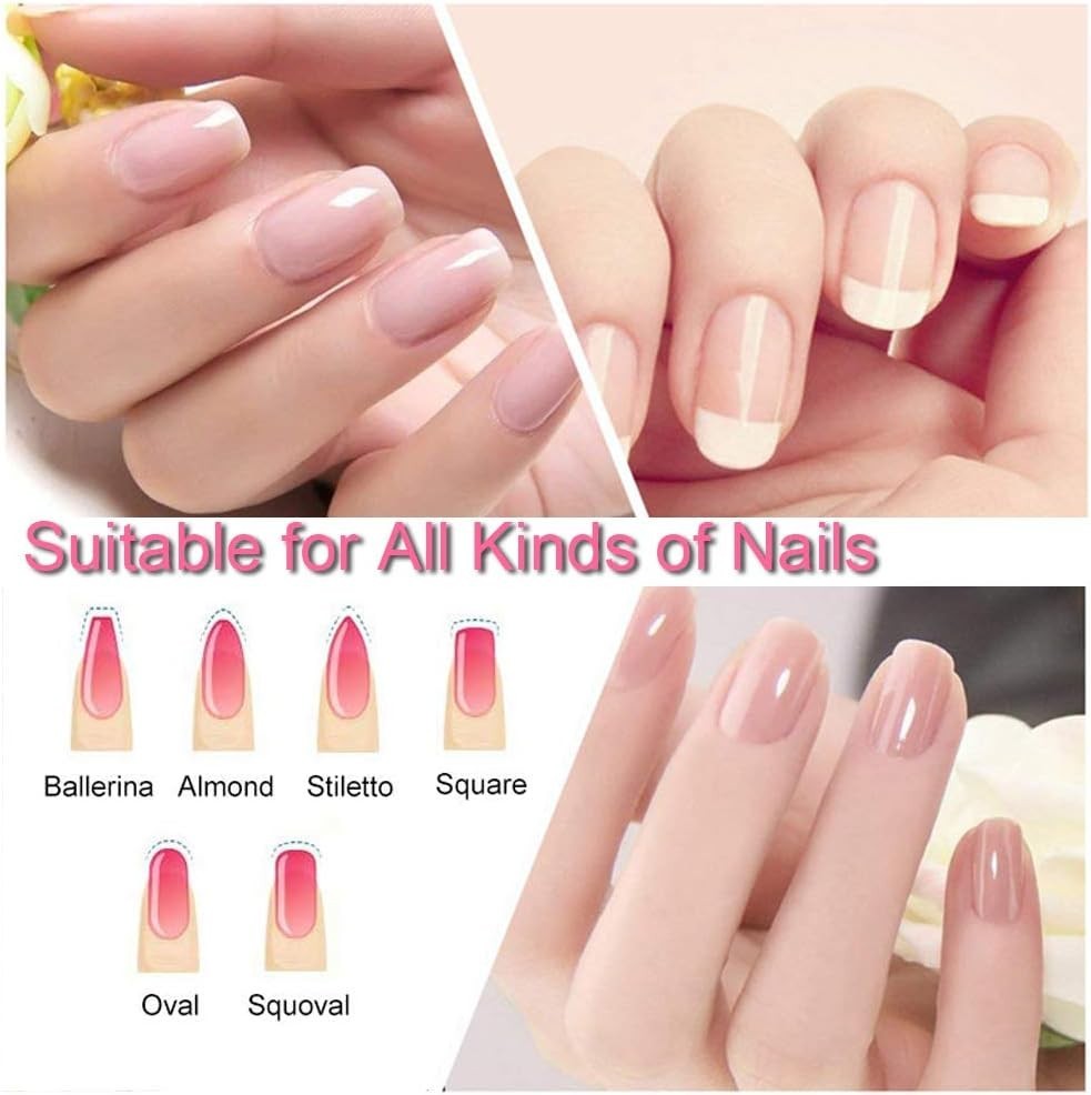 20 Pcs Glass Nail Files Set with Plastic Sleeves - Manicure Pedicure Tools