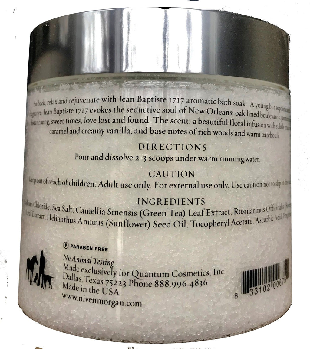 Relaxing Bath Salts with Dead Sea Salt & Vitamin E - 18 oz Jar