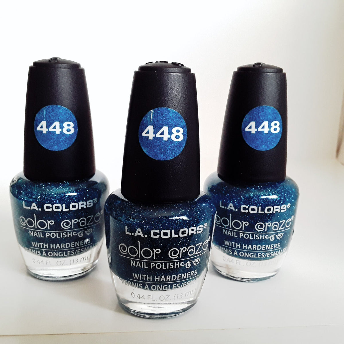 Nail Crystals Set - Aqua Color Craze Lot of 3 with Hardeners - 0.44 fl oz