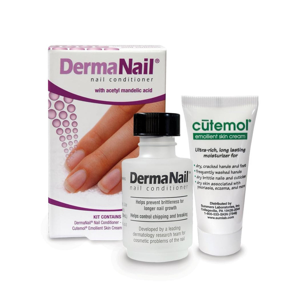 Nail Strengthener & Cuticle Cream Set - Fingernail Care Kit for Healthy Growth