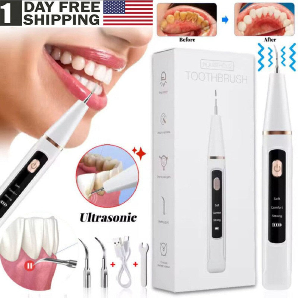 Electric Tooth Cleaner Kit Ultrasonic Dental Scaler Teeth Stain Remover