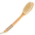 16.5-Inch Wooden Back Scrubber with Curved Handle for Shower & Exfoliating