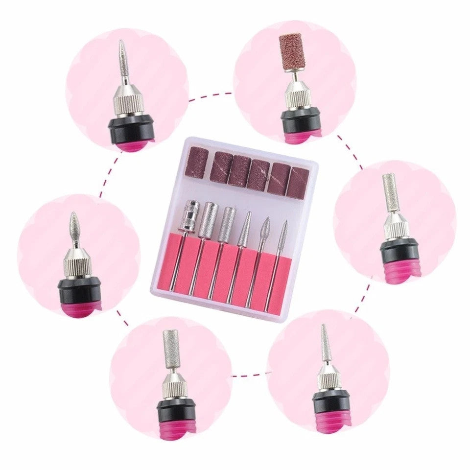 Nail Drill Grinder Set for Thick Toenails Manicure Pedicure Professional Tool