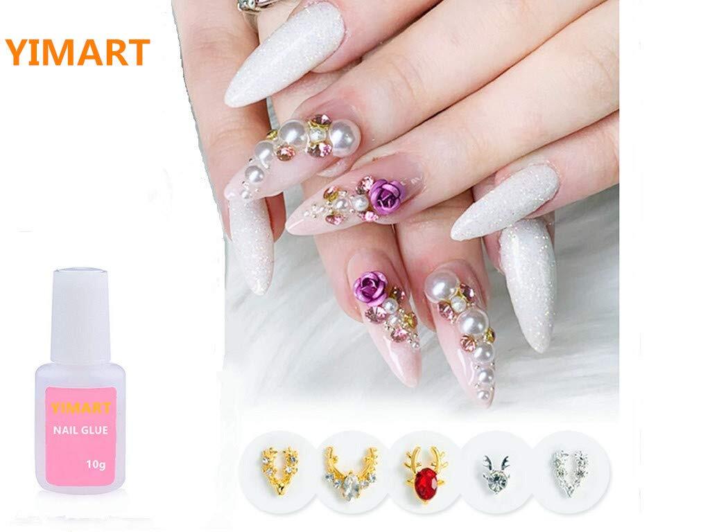 4-Pack Acrylic Nail Glue with Strong Adhesion and Easy Application