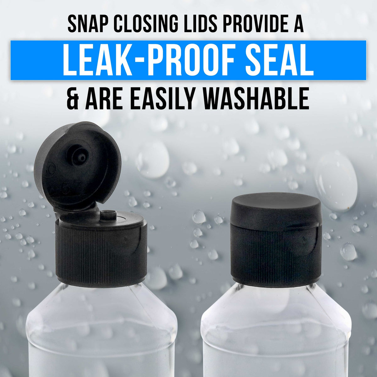 12 Pack 4oz BPA-Free Plastic Squeeze Bottles with Flip Cap for Paint & Cosmetics