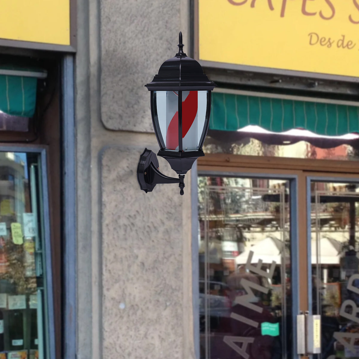 20 Inch LED Rotating Sign Light for Barbershops and Salons