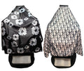 2 Pack Barber and Hair Stylist Capes White and Black - Waterproof, Adjustable Neck Closure