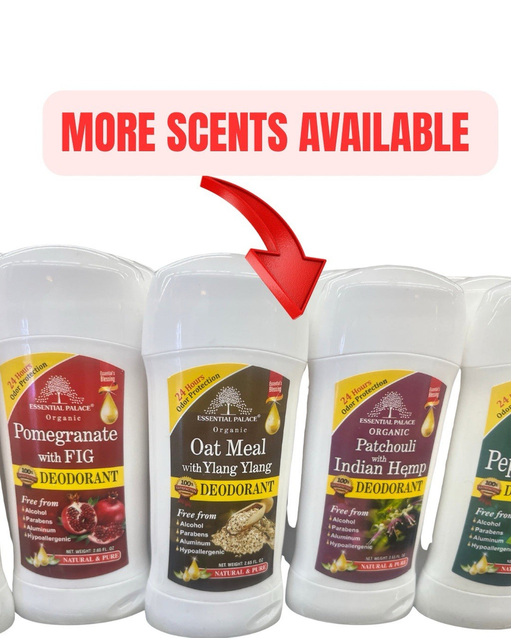 Organic Patchouli Deodorant - Alcohol-Free, Aluminum-Free, 2.65 oz