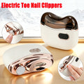 Electric Nail Clipper Polisher with Light - 2-in-1 Rechargeable Nail Trimmer for Kids Adults