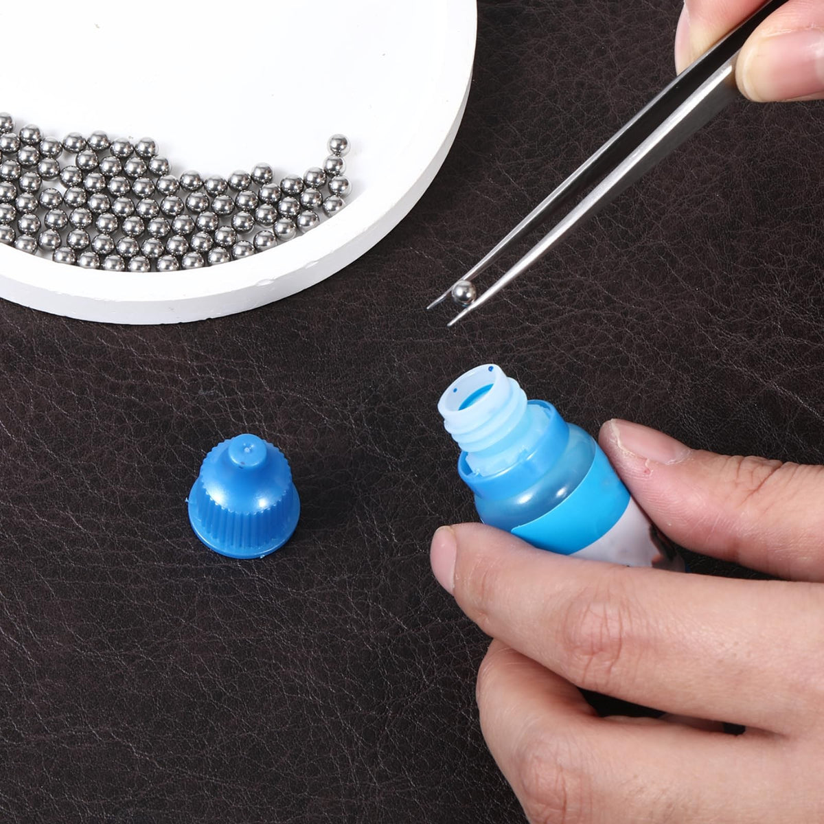 Metal Paint Mixing Balls 100 Pcs Stainless Steel Agitator Balls for Crafts
