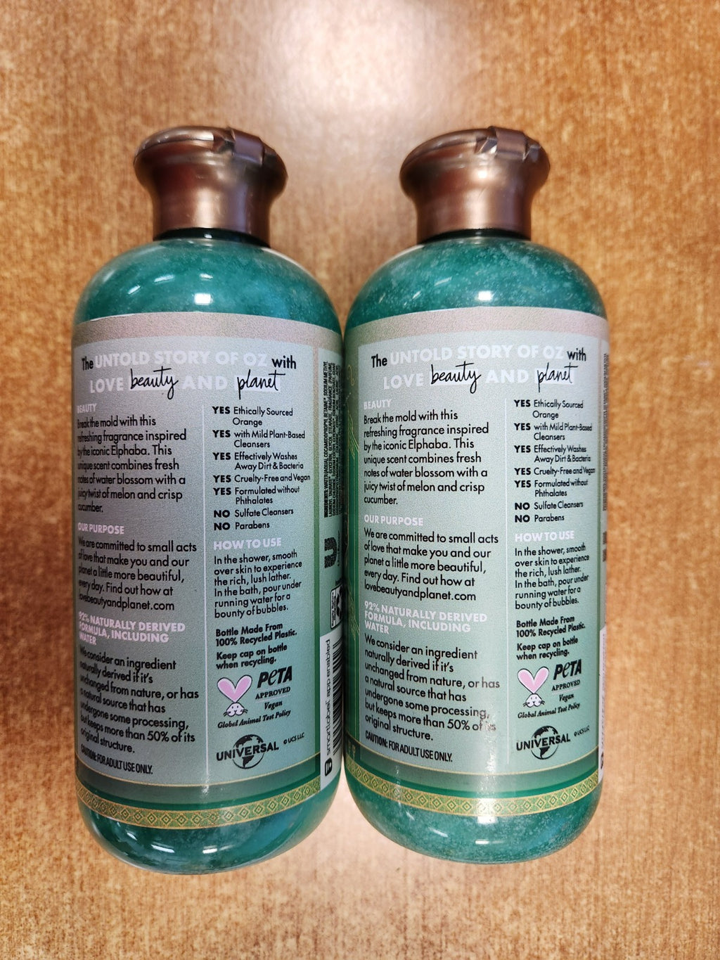 Beloved Wicked Defy Gravity Shower & Bath Gel 2 Pack - 11.8 oz Natural Cleansers