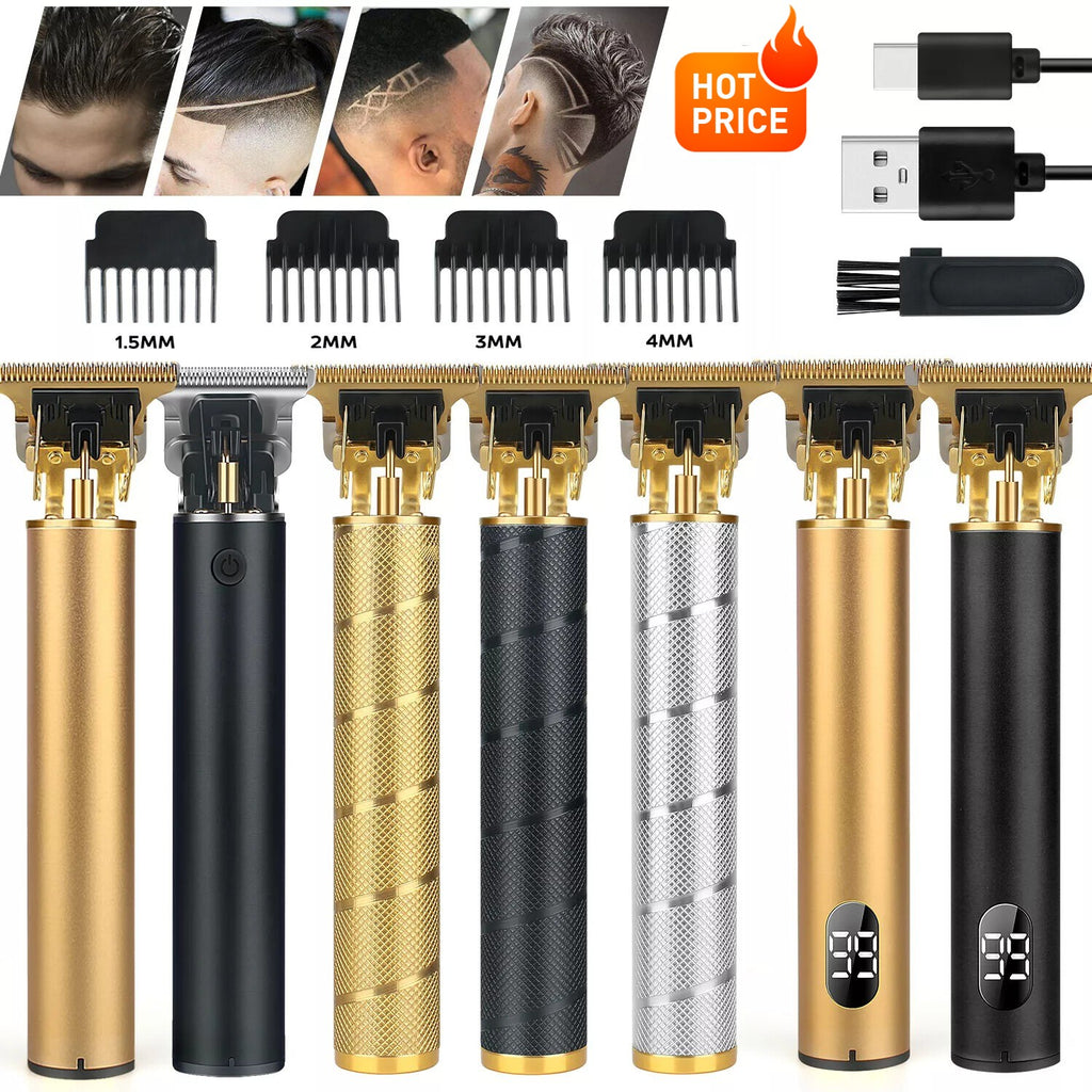 Professional Cordless Hair Clippers & Beard Trimmer with LCD Display
