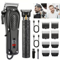 Cordless Hair Clippers & Trimmer Set for Men with Adjustable Blades