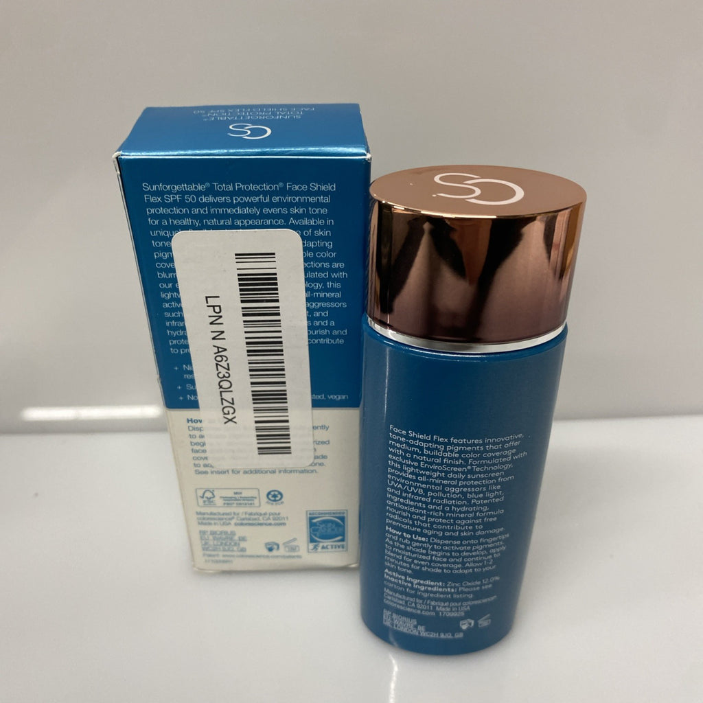 SPF 50 Sun Protection Face Sunscreen Light 1.8 Oz -Open Box
