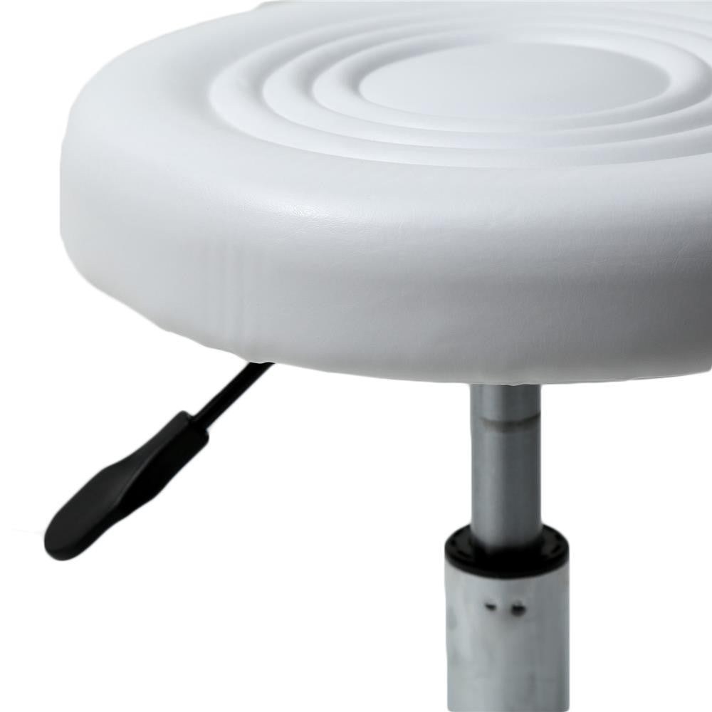 Adjustable Hydraulic Rolling Swivel Chair & Footrest Bar Stool for Salon & Spa