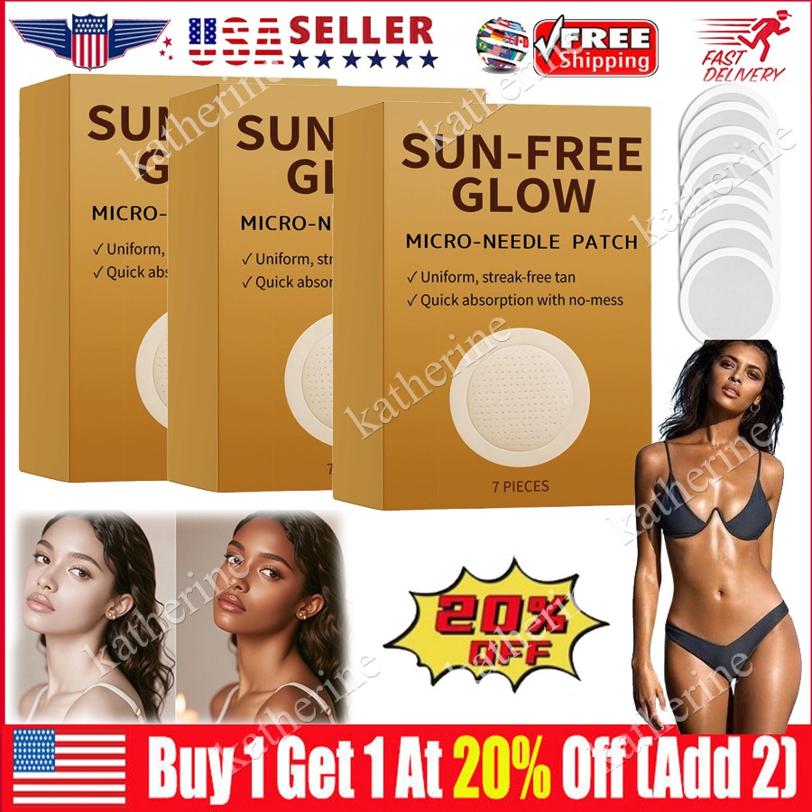 Microneedle Sunless Tanning Patches Natural Self Tanner for Safe Glow