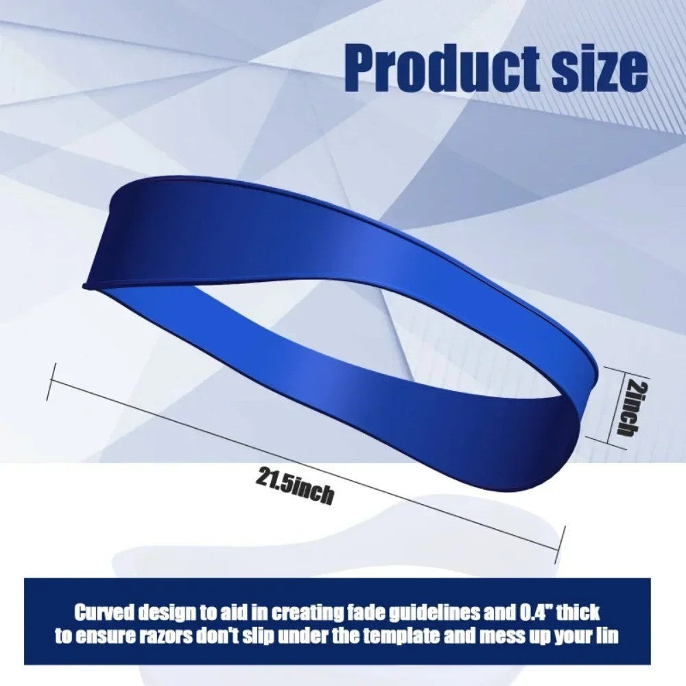 Silicone Headband Haircut Template for Precise Hair Trimming & Fading