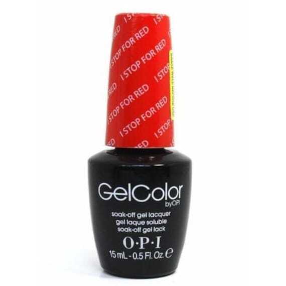 OPI Gel Color Nail Polish I Stop For Red 0.5oz - Professional Manicure