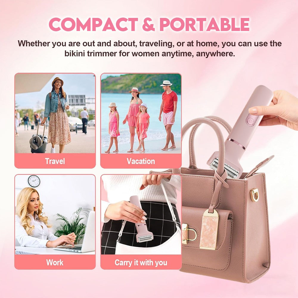 5-in-1 Women’s Electric Bikini Trimmer & Body Groomer Waterproof Hair Removal Tool
