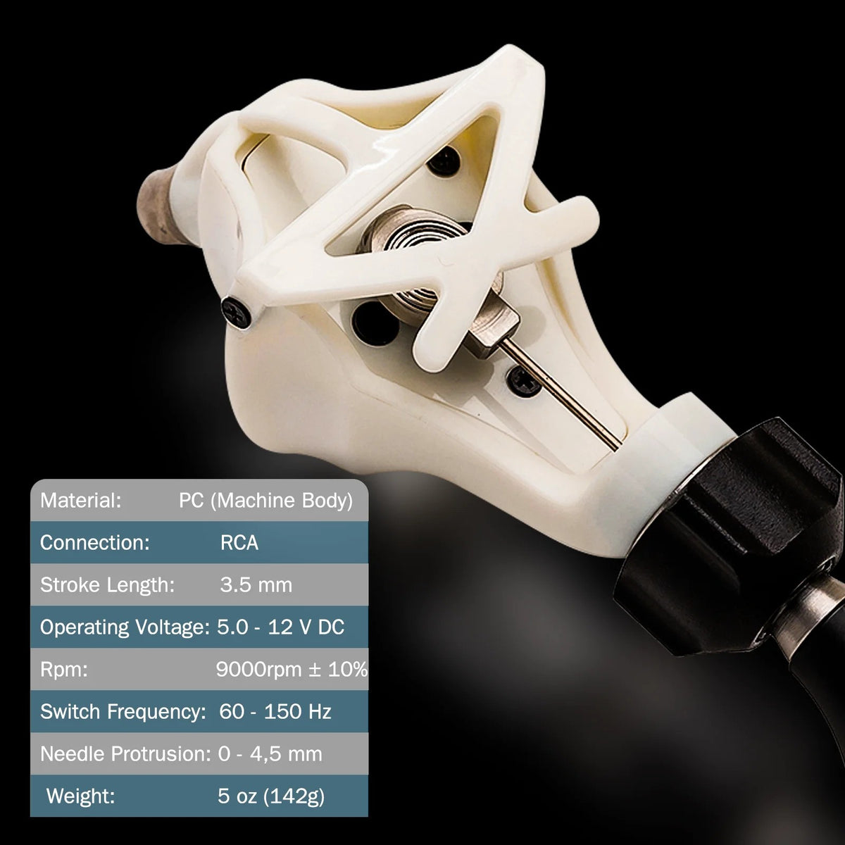 Astral X Rotary Tattoo Machine - Brushless Motor, Adjustable Stroke