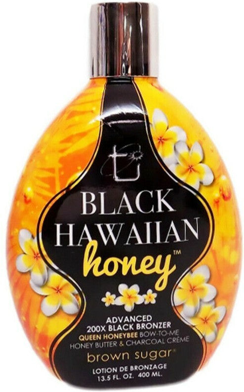 Black Hawaiian Honey Tanning Lotion with 200X Black Bronzers - 13.5 Oz