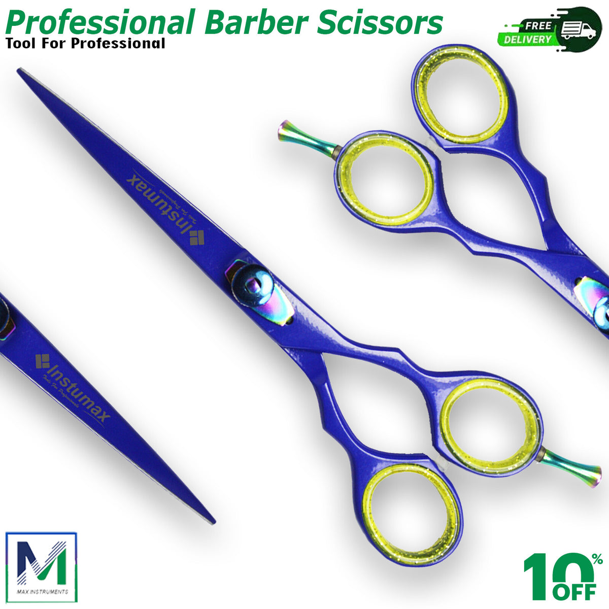 Professional Barber Hair Cutting Scissors for Salons & Stylists
