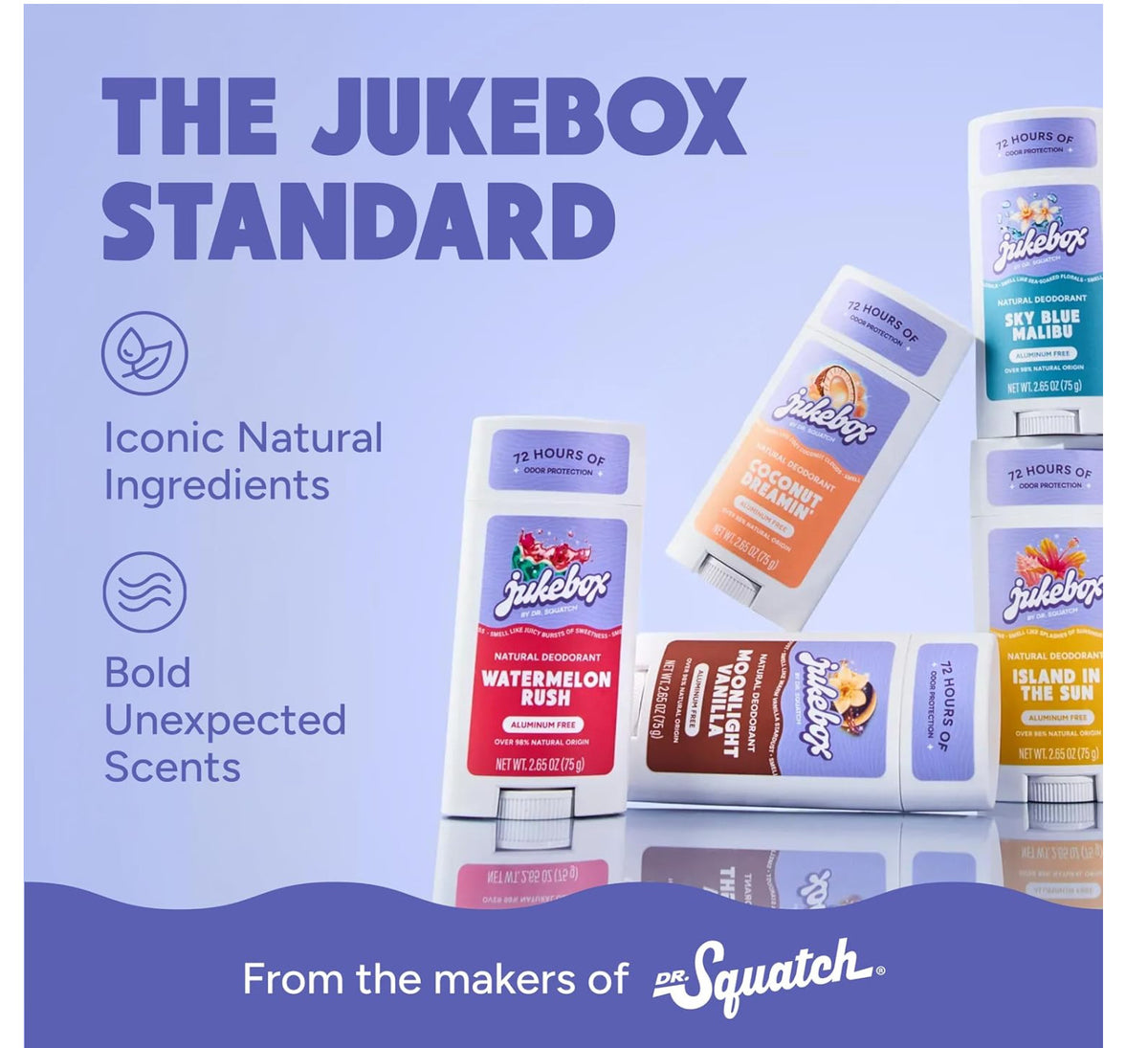 Natural Aluminum-Free Deodorant for Women Island in the Sun 2.65 oz