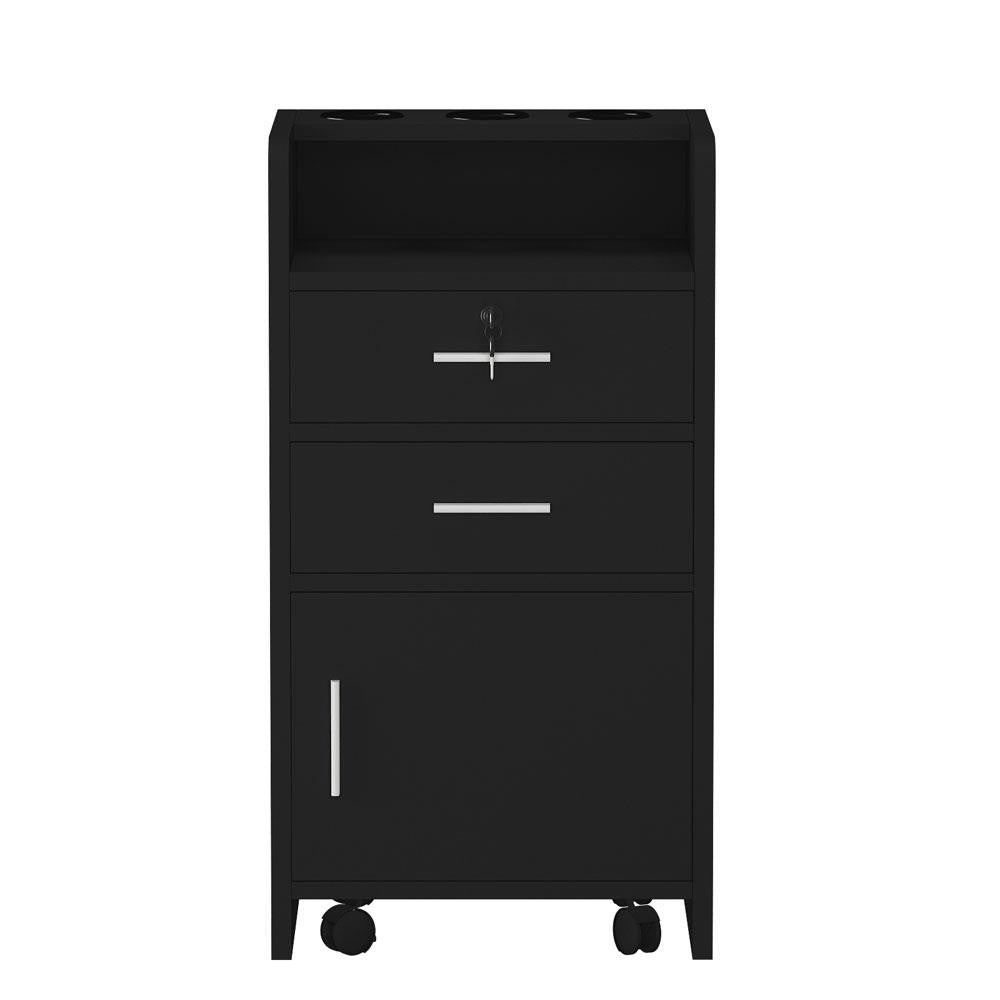 Salon Wood Rolling Drawer Trolley Cart for Spa and Salon Equipment