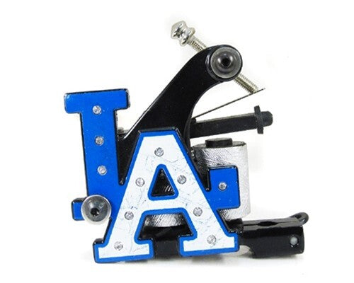 Blue Lining & Shading Tattoo Machine with 8 Wrap Coils