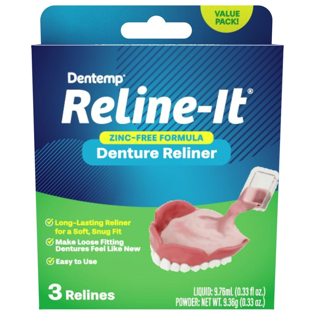 Denture Reline Kit - Advanced Formula Denture Repair & Relining Set