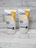 CeraVe Hydrating Mineral Sunscreen SPF 50 for Body - 2-Pack, 5 fl oz Each