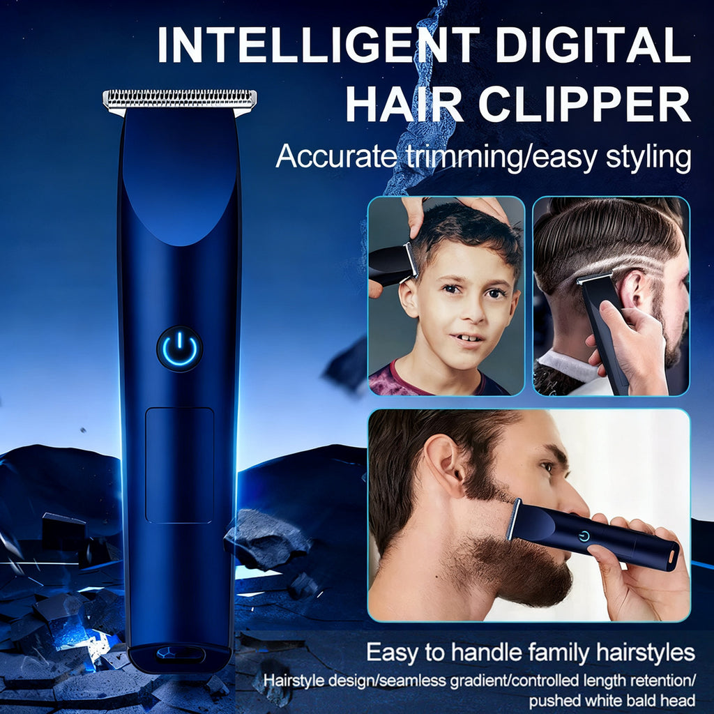 Men's Rechargeable Electric Beard Trimmer Razor with Multiple Combs USB